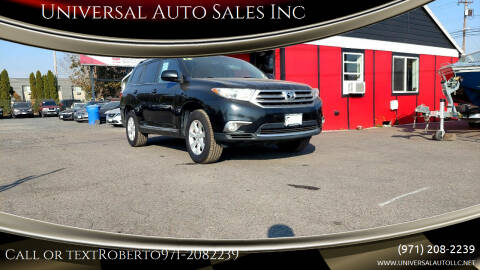 2012 Toyota Highlander for sale at Universal Auto Sales Inc in Salem OR