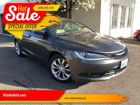 2015 Chrysler 200 for sale at AllanteAuto.com in Santa Ana CA