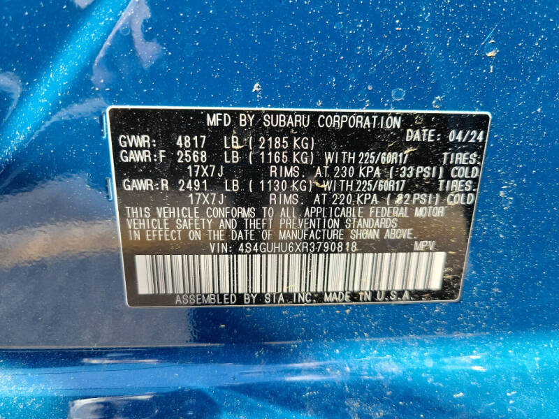 2024 Subaru Crosstrek Wilderness