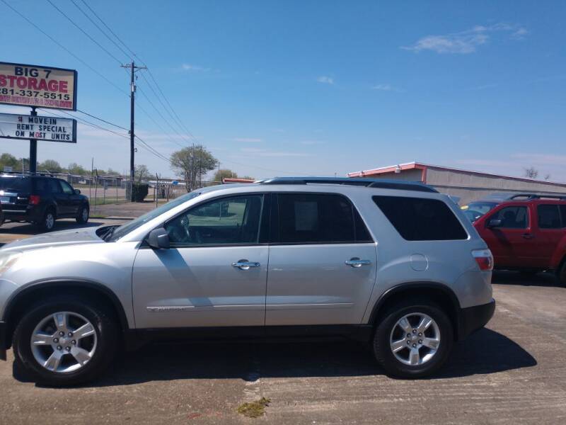 2008 GMC Acadia for sale at BIG 7 USED CARS INC in League City TX