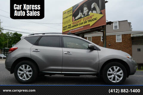 2012 Nissan Murano for sale at Car Xpress Auto Sales in Pittsburgh PA