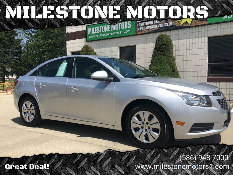 2012 Chevrolet Cruze for sale at MILESTONE MOTORS in Chesterfield MI