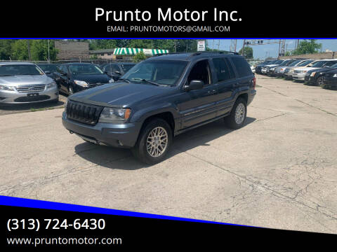 2004 Jeep Grand Cherokee for sale at Prunto Motor Inc. in Dearborn MI