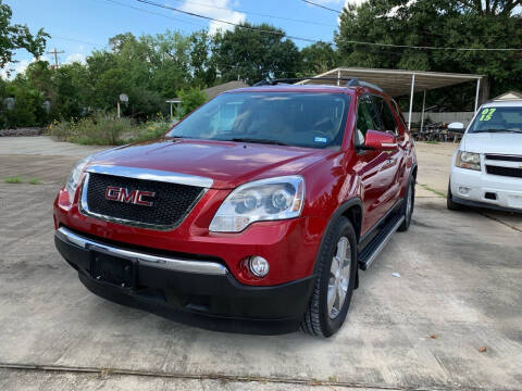 2012 GMC Acadia for sale at De La Paz Auto Sales Inc. in Houston TX