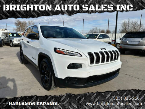 2014 Jeep Cherokee for sale at BRIGHTON AUTO SALES INC in Brighton CO