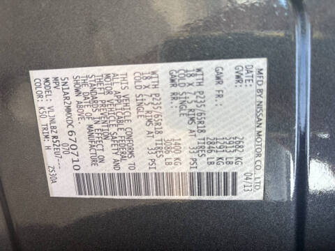 2013 Nissan Pathfinder Platinum