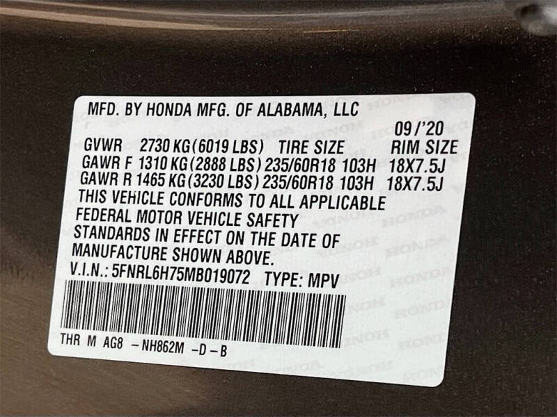 2021 Honda Odyssey EX-L