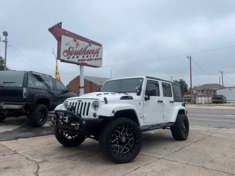 2012 Jeep Wrangler Unlimited for sale at Southwest Car Sales in Oklahoma City OK