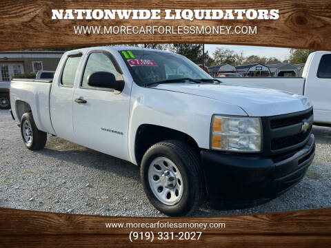 2011 Chevrolet Silverado 1500 for sale at Nationwide Liquidators in Angier NC