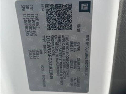 2018 Chevrolet Express 2500