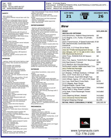 2019 GMC Terrain SLT