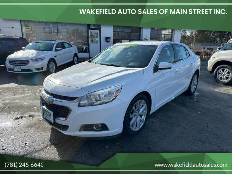 2015 Chevrolet Malibu for sale at Wakefield Auto Sales of Main Street Inc. in Wakefield MA