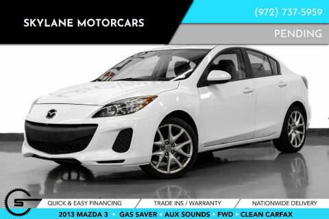 2013 Mazda MAZDA3 for sale at Skylane Motorcars - Pre-Owned Inventory in Carrollton TX