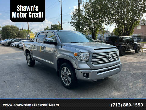 2015 Toyota Tundra for sale at Shawn's Motor Credit in Houston TX