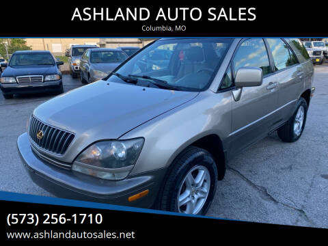 1999 Lexus RX 300 for sale at ASHLAND AUTO SALES in Columbia MO