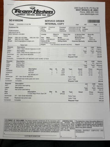 2018 Chevrolet Silverado 1500 LT