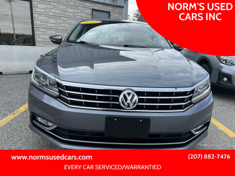 2017 Volkswagen Passat for sale at NORM'S USED CARS INC in Wiscasset ME