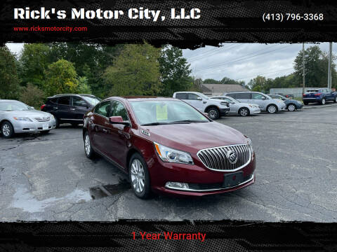 2015 Buick LaCrosse for sale at Rick's Motor City, LLC in Springfield MA