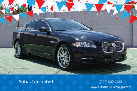 2012 Jaguar XJ for sale at Autos Unlimited in Las Vegas NV