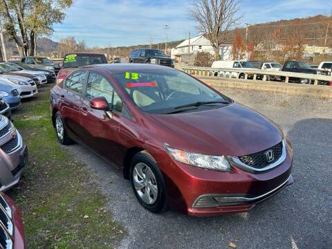 2013 Honda Civic for sale at George's Used Cars Inc in Orbisonia PA