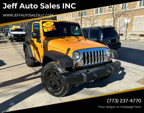 2012 Jeep Wrangler for sale at Jeff Auto Sales INC in Chicago IL