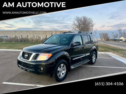 2012 Nissan Pathfinder for sale at AM AUTOMOTIVE in Forest Lake MN