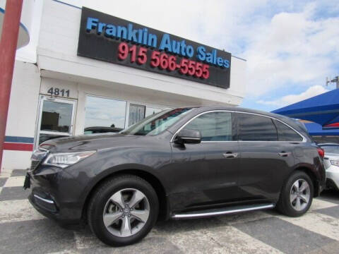 2014 Acura MDX for sale at Franklin Auto Sales in El Paso TX