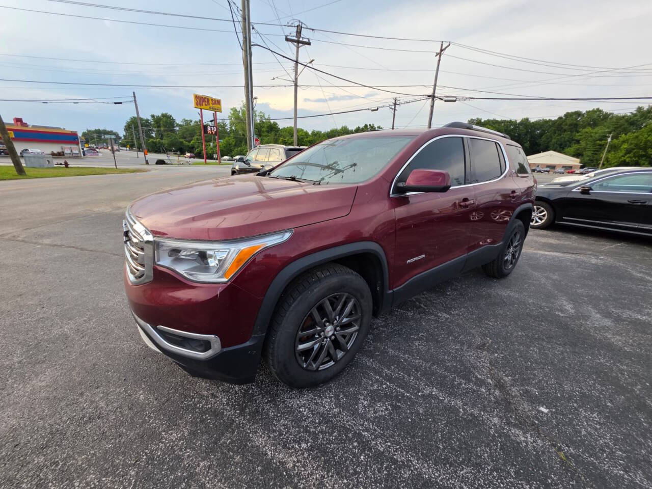 Dk. Red 2017 GMC Acadia SLT-1 4x4 SLT-1 4dr SUV 2