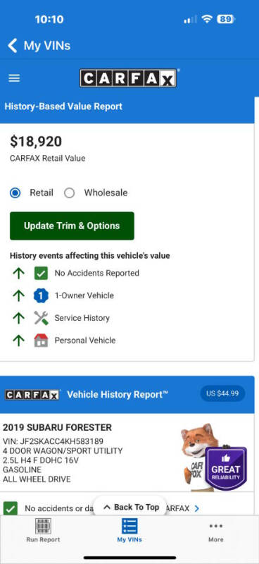 2019 Subaru Forester