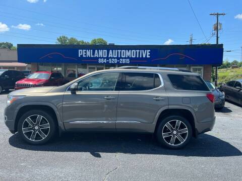 2019 GMC Acadia for sale at Penland Automotive Group in Laurens SC