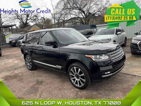 2015 Land Rover Range Rover for sale at Heights Motor Credit in Houston TX