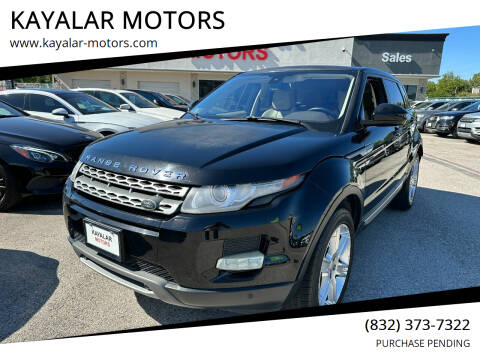 2014 Land Rover Range Rover Evoque for sale at KAYALAR MOTORS in Houston TX