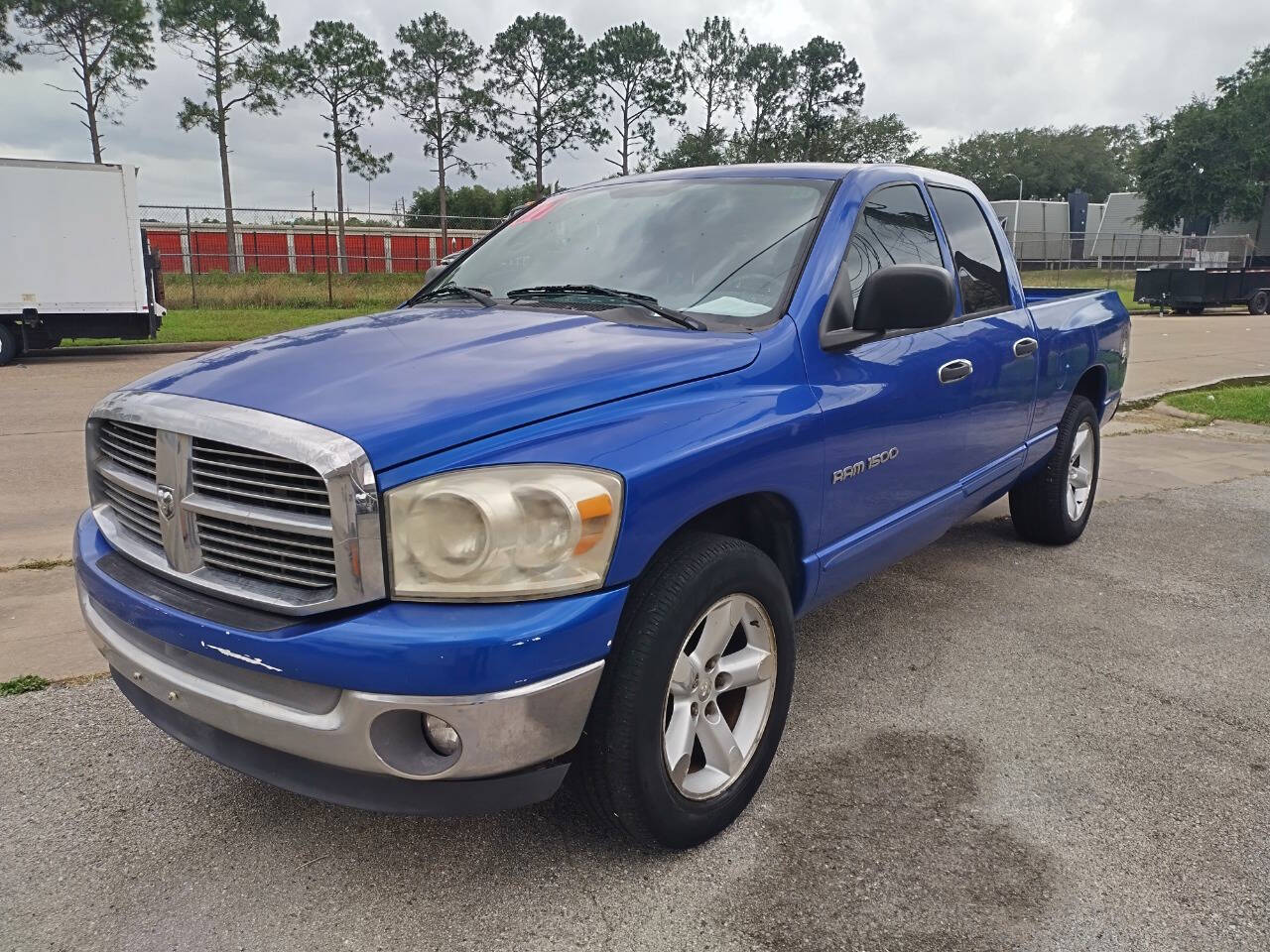 Blue 2007 Dodge Ram 1500 SLT SLT 4dr Quad Cab LB 2