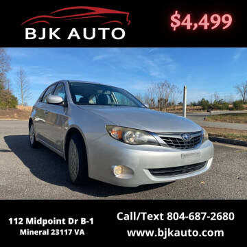 2008 Subaru Impreza for sale at BJK Auto in Mineral VA