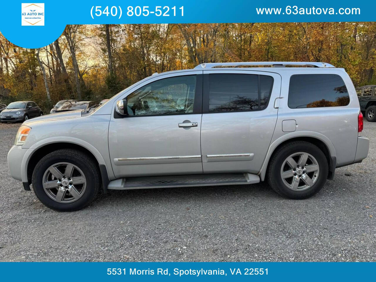 2011 Nissan Armada for sale at 63 Auto Inc in Spotsylvania, VA