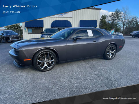 2015 Dodge Challenger for sale at Larry Whicker Motors in Kernersville NC