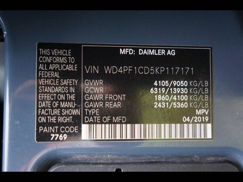 2019 Mercedes-Benz Sprinter