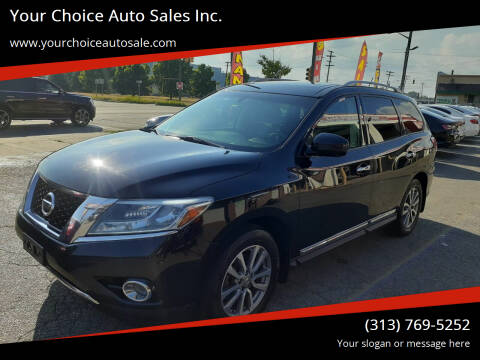 2015 Nissan Pathfinder for sale at Your Choice Auto Sales Inc. in Dearborn MI