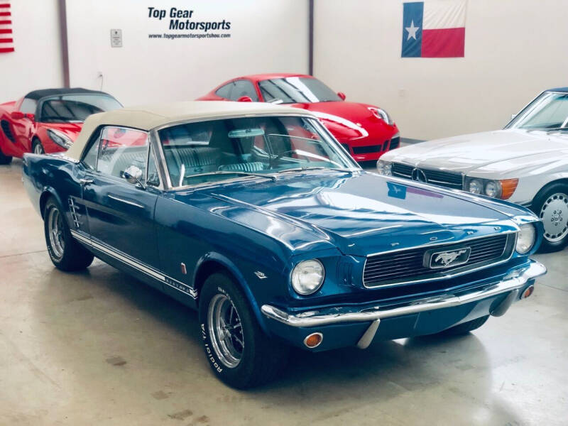 1966 Ford Mustang for sale at Top Gear Motorsports LLC in Houston TX