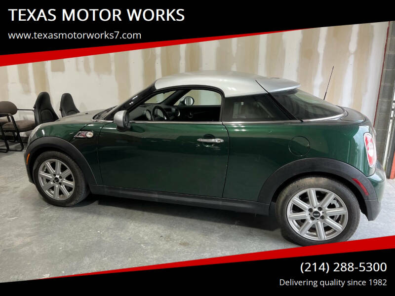 2014 MINI Coupe for sale at TEXAS MOTOR WORKS in Arlington TX