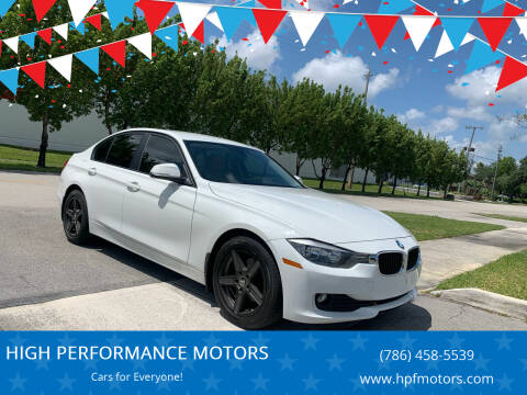 2014 BMW 3 Series for sale at HIGH PERFORMANCE MOTORS in Hollywood FL