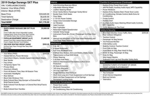 2019 Dodge Durango SXT Plus