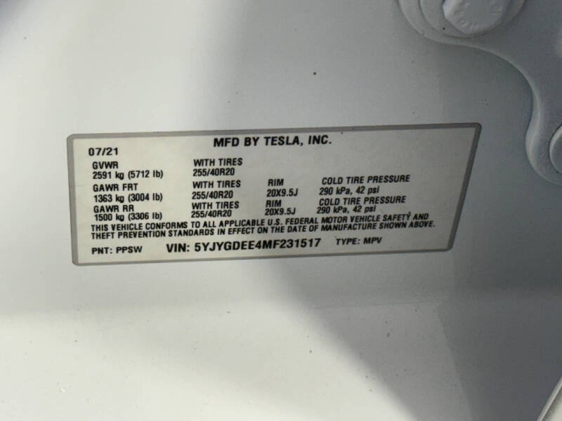 2021 Tesla Model Y Long Range