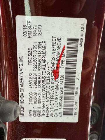 2016 Honda CR-V Touring