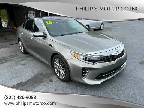 2016 Kia Optima for sale at PHILIP'S MOTOR CO INC in Haleyville AL