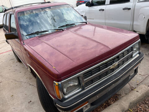 1991 Chevrolet S-10 Blazer for sale at Auto Access in Irving TX