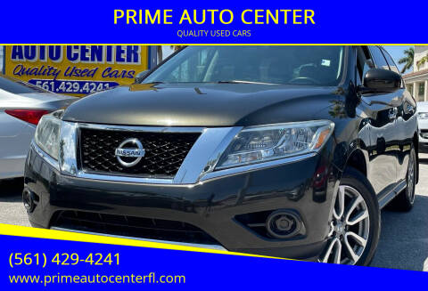 2015 Nissan Pathfinder for sale at PRIME AUTO CENTER in Palm Springs FL