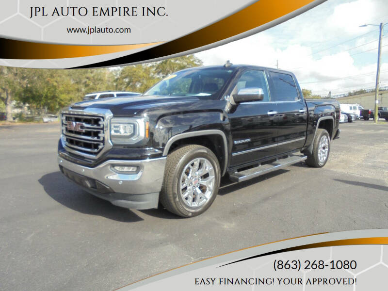 2016 GMC Sierra 1500 for sale at JPL AUTO EMPIRE INC. in Lake Alfred FL