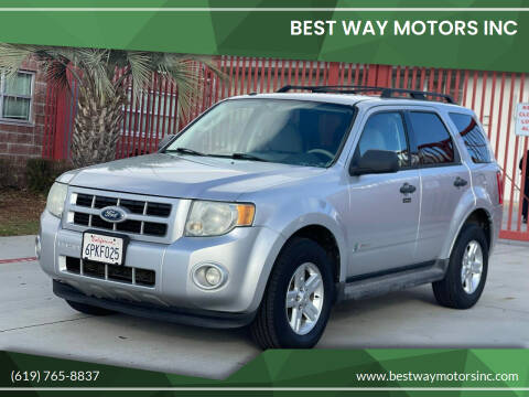 2011 Ford Escape Hybrid for sale at BEST WAY MOTORS INC in San Diego CA