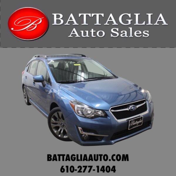 2016 Subaru Impreza for sale at Battaglia Auto Sales in Plymouth Meeting PA